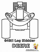 Log Coloring Skidder Construction Clip Template Clipart sketch template