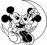 Mickey Coloring Falling Minie Coloringkidz 출처 sketch template