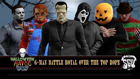 spooky halloween battle royal wwe  halloween treat youtube