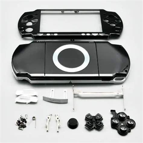 New Black Full Housing Shell Cover Buttons Mod Kit Replacement For Sony