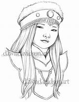 Mongolian Colouring Grayscale sketch template