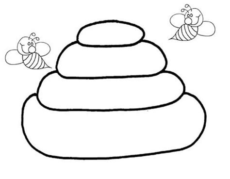 bees   beehive coloring page netart coloring pages bee