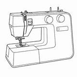 Naaimachine Cucire Sewingmachine Macchina Macchine Onderdelen sketch template