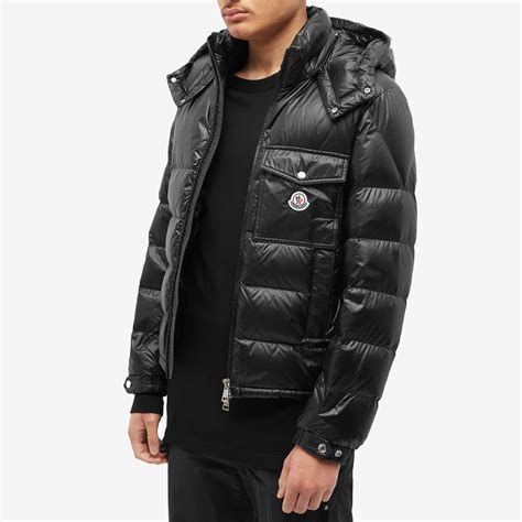 moncler wollaston hooded  jacket black