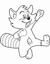 Coloring Cartoon Raccoon Pages Printable Categories Raccoons sketch template