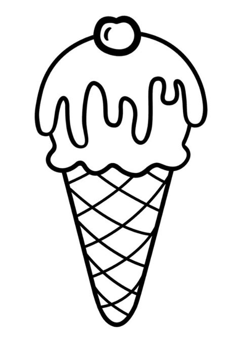 ice cream coloring page  printable coloring pages