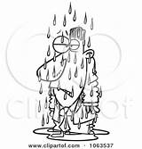 Clipart Outline Soaked Soaking Wet Businessman Illustration Royalty Toonaday Vector Drenched Ron Leishman 2021 Preview Clipground Clipartof sketch template