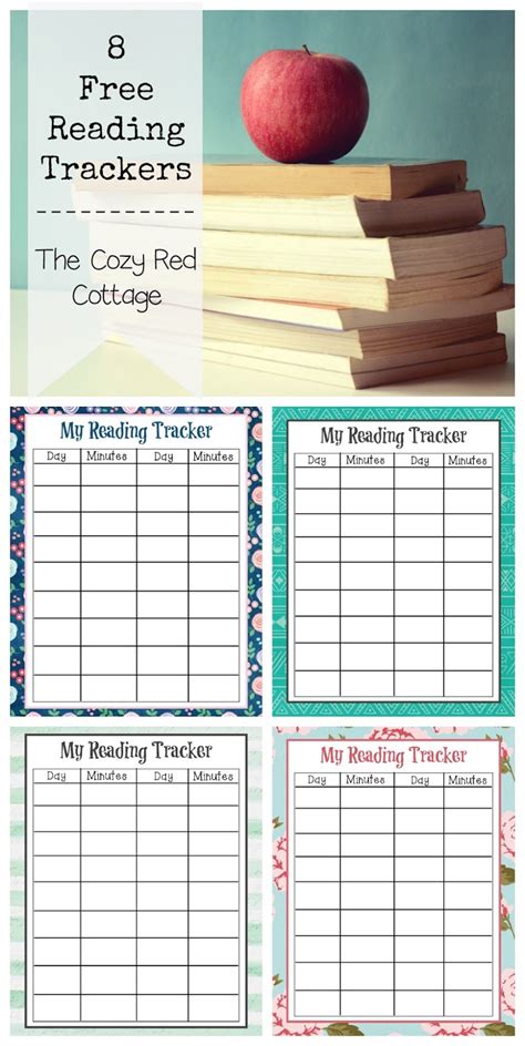 cozy red cottage   reading trackers