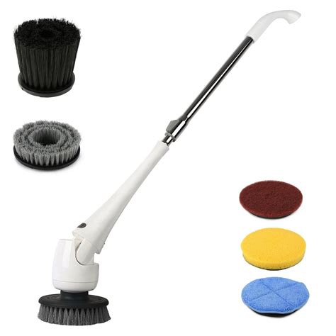 Electric Spin Scrubber Cordless Power Scrubber With Extension Handle 5