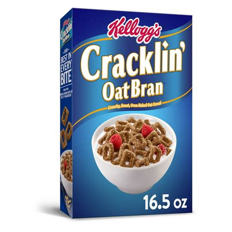 kelloggs cracklin oat bran breakfast cereal original excellent