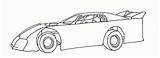 Coloring Pages Stock Dirt Street Late Model Car Race Modified Template Kidz sketch template