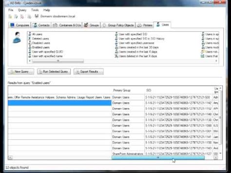 ad info active directory reporting tool demo  youtube