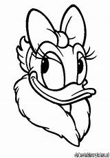 Duck Daisy Coloring Pages Head Mickey Donald Printable Face Mouse Minnie Outline Print Drawing Clipart Dinokids Cliparts Disney Kids Christmas sketch template