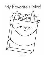 Coloring Color Favorite Mixing Crayons Box Book Colors sketch template