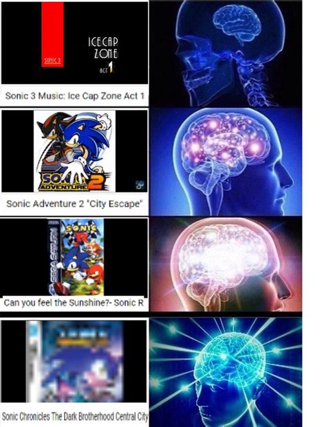 Sonic Music Expanding Brain Know Your Meme