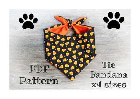 patterntutorial dog bandana  sizes instant  etsy dog
