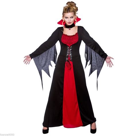 Vampiress Queen Costume Elegant Vampire Dress Halloween Sexy Vampire