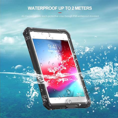 ip waterproof case  ipad mini   case anti scratch full screen protector shockproof