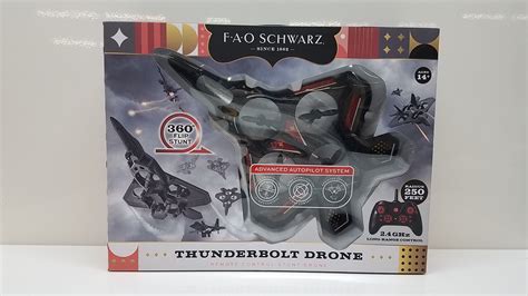 buy  fao schwarz thunderbolt jet rc stunt drone goodwillfinds