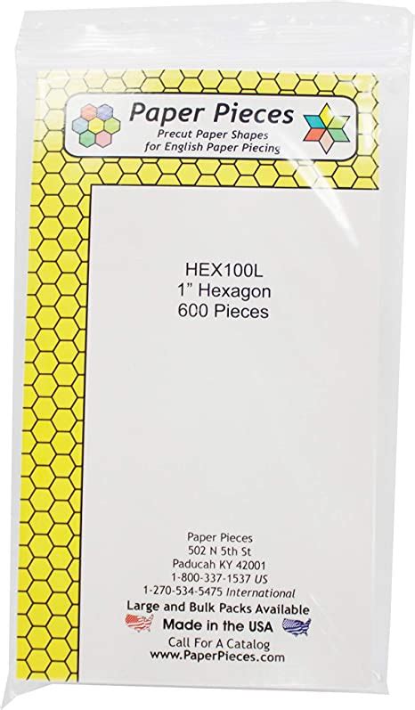 amazoncom paper pieces  hexagon templates set   paper pieces
