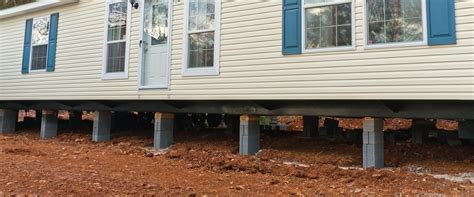 mobile home foundation types pier  beam concrete runners  slabs mobile home park wealth