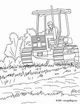 Agricultor Tractor Oficios Línea sketch template