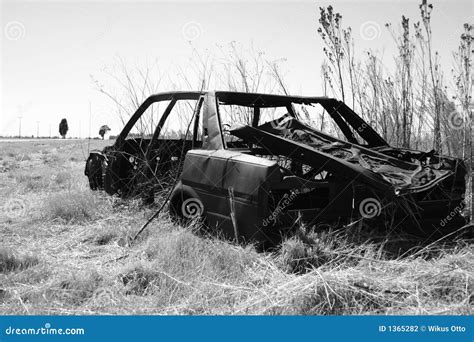 black  white wrecked car stock photo image  insurance bender