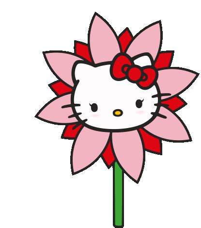 kitty sticker  kitty flower discover share gifs