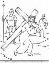 Jesus Crucified Coloring Pages Getcolorings sketch template