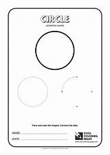 Geometric Shapes Coloring Circle Pages Cool Kids sketch template