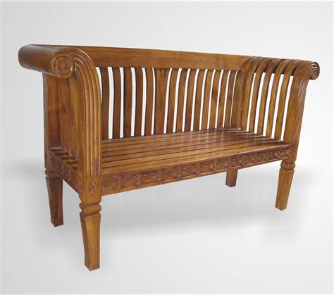autum bench indoor teak furniture