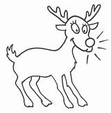 Reindeer Coloring Pages Color Printable Animals Christmas Kids Easy Animal Winter Templates Print Template Sheets Comments Outline Library Clipart Choose sketch template