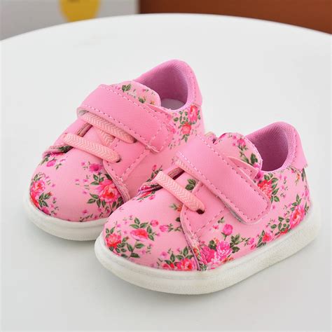 toddler infant baby girls shoes pink cotton strap casual newborn girls sneaker soft sole girls