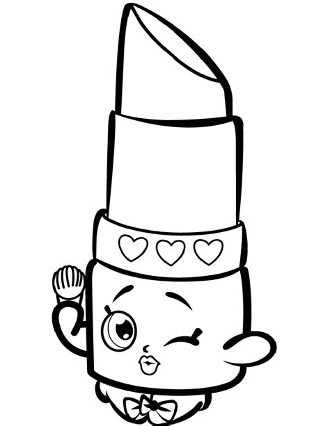 lippy lips coloring page printables  coloring pages shopkins  xxx