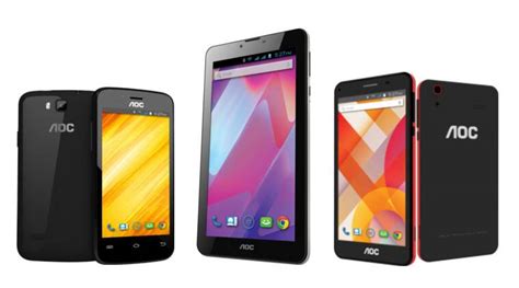Aoc Enters Mobile Business Launches Two Smartphones And A Tablet The