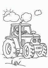 Trecker Traktor Ausmalbild sketch template