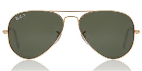 ray ban rb3025 aviator polarized 001 58 sunglasses in gold