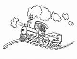 Railroad Transcontinental Locomotive sketch template