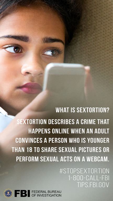 Sextortion Qanda What Is Sextortion — Fbi