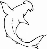 Shark Coloring Pages Hammerhead Printable Template Color Kids Outline Stencil Colouring Cut Templates Pattern Print Sheets Clipart Tooth Animals Cliparts sketch template