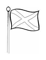 Escocia Bandera Colorear sketch template