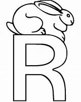 Coloring Pages Letter Rabbit Alphabet Kids Printable Color Choose Board Abc Getcolorings sketch template