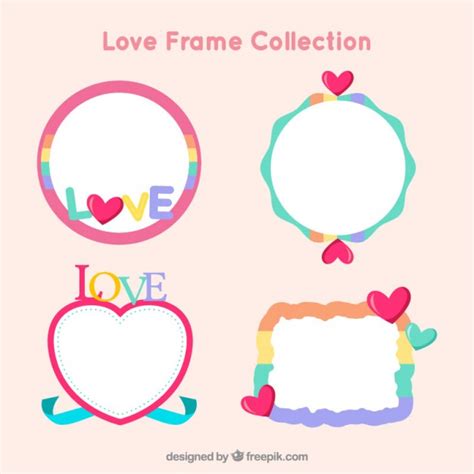 Funny Love Frames Vector Free Download