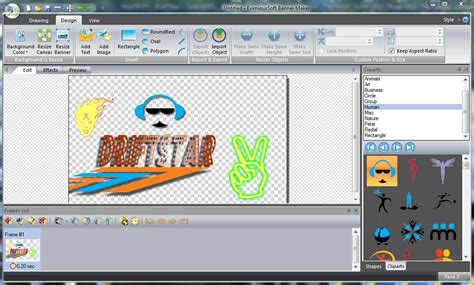 eximioussoft banner maker  portable  software tutorial