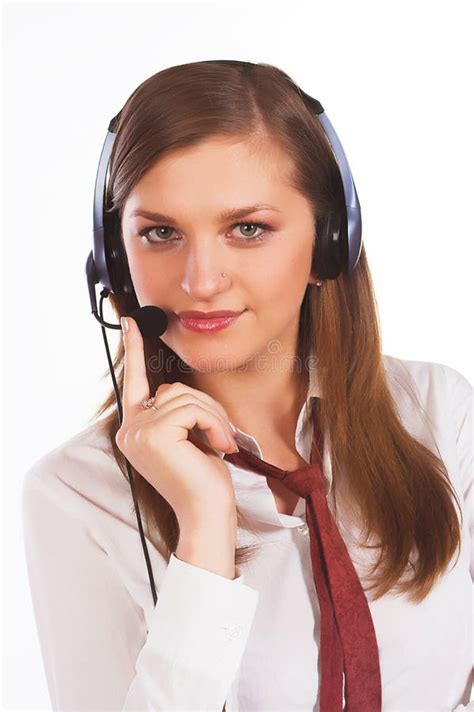 customer service agent stock photo image  headphone