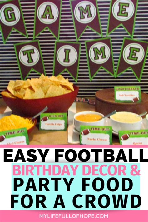 football birthday party ideas  taco bar