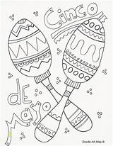 Cinco Mayo Coloring Pages Doodle Alley Divyajanani sketch template