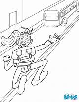Late Bus Coloring Pages Color School Print sketch template
