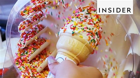 Cover Your Frozen Treats With A Sprinkle Machine Youtube