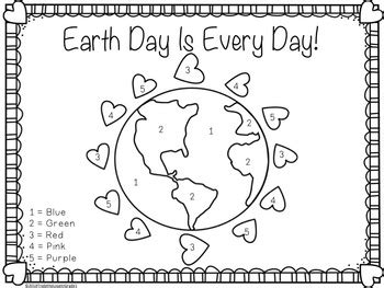earth day coloring pages   triple  love  grade  tpt